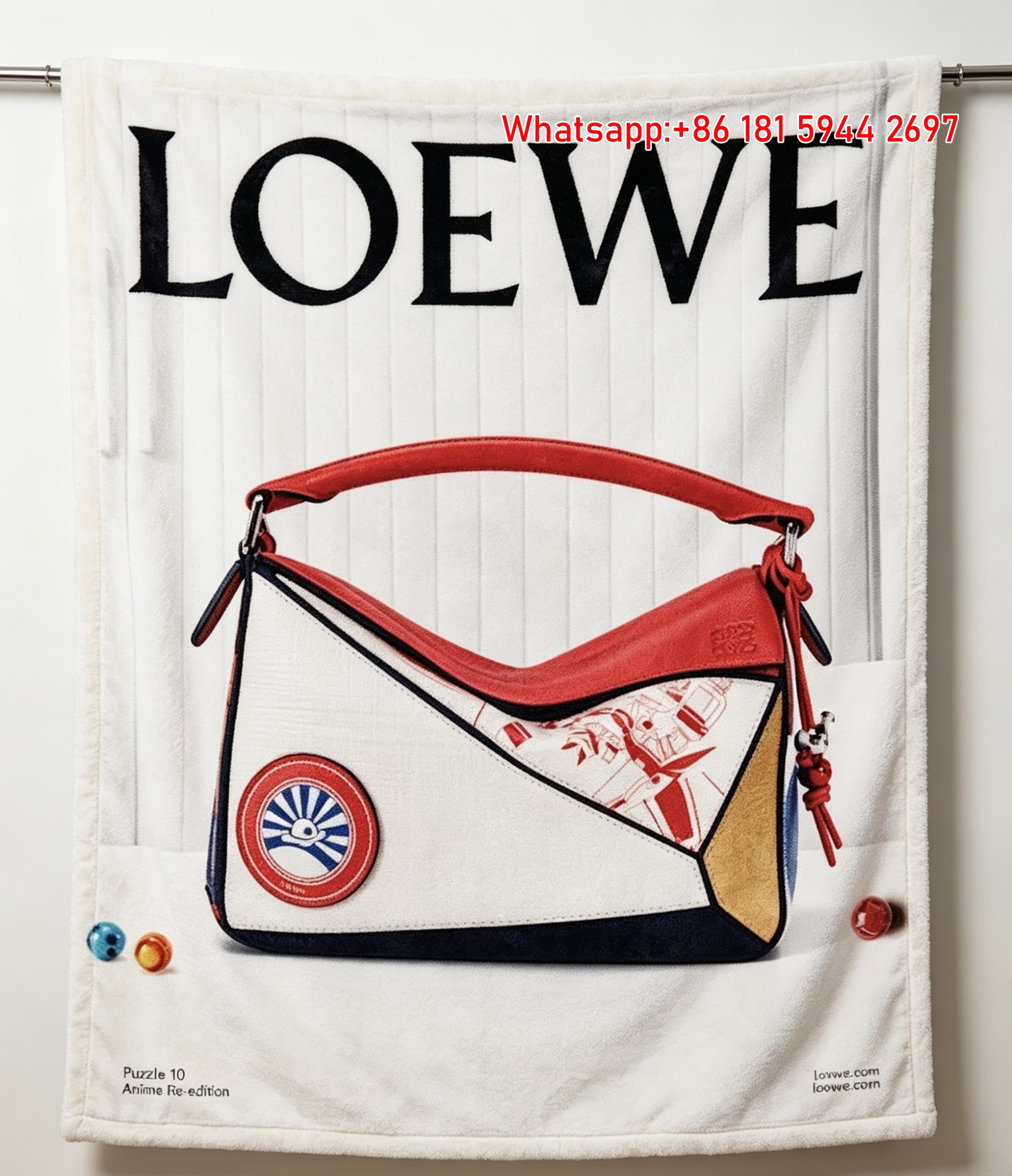 LOEWE Anime Re edition Flannel Throw Blanket L151